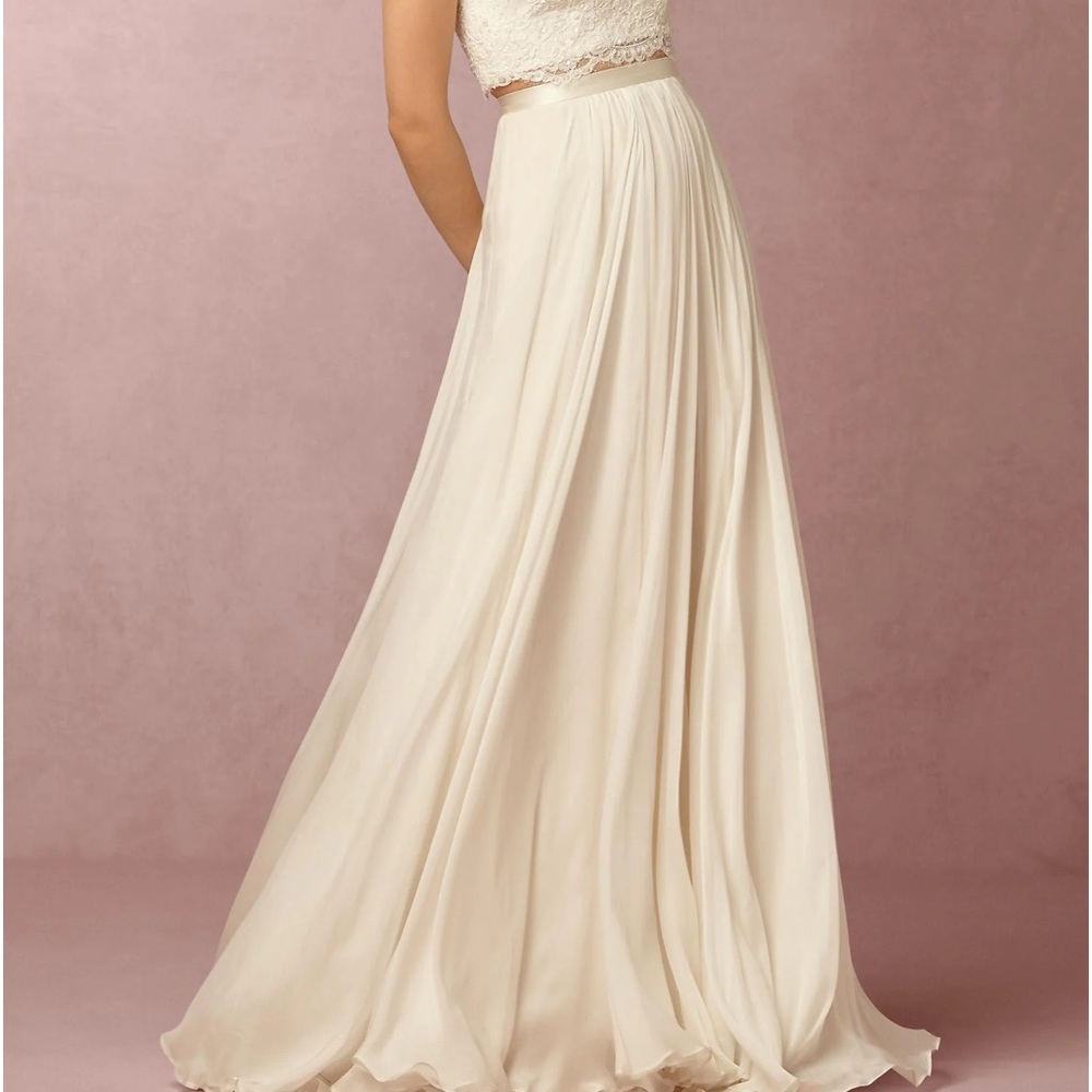 NWT BHLDN Catherine Deane Delia Silk Chiffon Skirt 10 - Picture 3 of 11